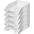 LEITZ® Wow 5226 Document Tray, DIN A4, 5 pieces, pearl white