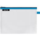 Leitz WOW Traveller ritszak, waterafstotend, transparant materiaal, maat M, blauw