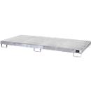 Lekbak AW8 - staal - 240 liter - 8 vaten van 200 liter - L 2650 x B 1300 x H 210 mm - verzinkt