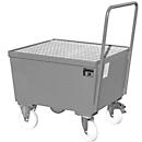 Lekbak type AW-F1, verrijdbaar, grijs RAL7005