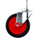 Lenkrolle CLAX®, Ersatzteil für das CLAX® Klappmobil, drehbar, ⌀ ca. 90 mm, rot