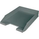 Letter Tray Helit The Green Staff, for A4-C4 format, stackable with offset, recycled plastic, light grey, 5 pcs.