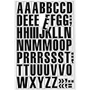 Lettres magnétiques, pour surface métalliques, format A4, blanc