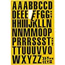 Lettres magnétiques, pour surface métalliques, format A4, jaune