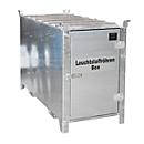 Leuchtstoffröhrenbox BAUER SL 200, Stahlblech, unterfahrbar, abschließbar, Tür verzinkt, B 2100 x T 770 x H 1125 mm, verzinkt