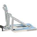 Lève-fûts Bauer RS-I/91, pour chariot élévateur, 1 fût de 200/220 l, L 1295 x l 585 x H 925 mm, jusqu'à 800 kg, acier galvanisé à chaud