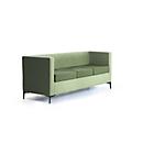 Leyform 3-Sitzer Sofa, B 1730 x T 600 x H 730 mm, 2-farbiger Stoffbezug und Mehrschichtholz, dunkelgrün/hellgrün