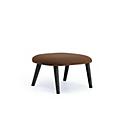 Leyform Fußhocker Alise, B 415 x T 560 x H 415 mm, Wollmischgewebe/Holz, dunkelrost/schwarz