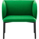 Leyform LIV fauteuil de réception, structure en tube d'acier, revêtement en tissu, L 730 x P 620 x H 740 mm, vert