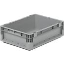 Lichte Eurobox ELB 4120, van PP, inhoud 10,9 l, zonder deksel, grijs