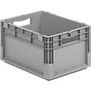 Lichte Eurobox ELB 4220, van PP, inhoud 20,4 l, zonder deksel, grijs