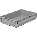 Lichte Eurobox ELB 6120, van PP, inhoud 23,3 l, zonder deksel, grijs