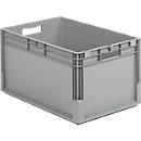 Lichte Eurobox ELB 6320, van PP, inhoud 64 l, zonder deksel, grijs