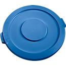 Lid for Brute container 121 l, Ø 565 mm, round, blue