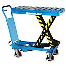 Lifting table SPSR 500, manual, load capacity 500 kg, incl. removable roller attachment
