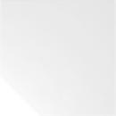 Linking element TOPAS LINE, for manually height adjustable desks, trapezoidal corner panel, white/white