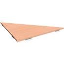Linking panel 90° ALICANTE, W 800 x D 800 mm, beech finish