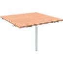 Linking panel ALICANTE full square, W 800 x D 800 mm, with support foot, height adjustable,