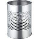 Litter bin, silver metallic