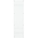 Lochblech-Seitenwand ORDO Professional, Lochbild Qg 10-38, H 2500 mm x B 800 mm, pulverbeschichtet, verkehrsweiß RAL 9016