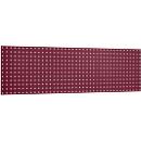 Lochplatte, zur Montage, 1486 x 457 mm, purpurrot RAL 3004