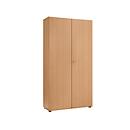 Locker 2-deurs, zonder akoestisch front, B 1000 x D 450 x H 2300 mm, beukendecor