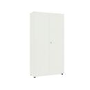 Locker 2-deurs, zonder akoestisch front, B 1000 x D 450 x H 2300 mm, wit