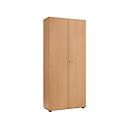 Locker 2-deurs, zonder akoestisch front, B 800 x D 450 x H 2300 mm, beukendecor