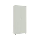 Locker 2-deurs, zonder akoestisch front, B 800 x D 450 x H 2300 mm, lichtgrijs