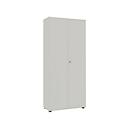 Locker 2-deurs, zonder akoestisch front, B 800 x D 450 x H 2300 mm, zilverkleurig
