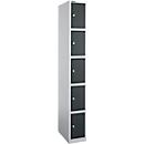 Lockerzuil, met cilinderslot, blank aluminiumkleurig/antraciet