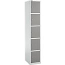 Lockerzuil, met cilinderslot, lichtgrijs/platina grijs