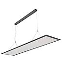 Luminaire LED suspendu Lumière FRISCH, 50-65 W, 6400-8200 lm, 4000 K, réglable en hauteur, L 1245 x P 300 mm, noir