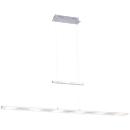 Luminaire suspendu à LED NELE, variateur continu à capteur, 6 x 4 W, 2700 lm, 2700-5000 K, L 1300 x l 120 mm, couleur acier