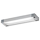 Luminaire système WLA LED, 1100 lumens, 5000 K, anti-éblouissement structuré, L 449 x l 120 x H 40 mm, avec interrupteur marche/arrêt, montage à droite, gris