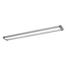 Luminaire système WLA LED , 3700 lumens, 5000 K, Ra &gt; 80, L 1300 x l 120 x H 40 mm, boîtier anodisé, plastique gris