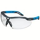 Lunettes de protection Uvex i-5, ergonomiques, protections oculaires et latérales, filtre UV, branches réglables, sans métal, matière synthétique, anthracite-bleu