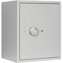 Lyra 3 safe, weerstandsklasse I volgens EN 1143-1, volume 66 l, deur rechts scharnierend, dubbelbaard slot met 2 sleutels, 2 legborden, incl. verankeringsmateriaal, B 500 x D 420 x H 605 mm, lichtgrijs RAL 7035