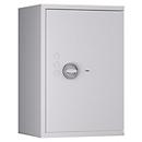 Lyra 4 safe, weerstandsklasse I volgens EN 1143-1, volume 84 l, deur rechts scharnierend, dubbelbaard slot met 2 sleutels, 2 legborden, incl. verankeringsmateriaal, B 500 x D 420 x H 750 mm, lichtgrijs RAL 7035