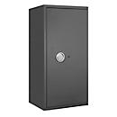 Lyra 7 safe, weerstandsklasse I volgens EN 1143-1, volume 118 l, deur rechts scharnierend, dubbelbaard slot met 2 sleutels, 2 legborden, incl. verankeringsmateriaal, B 500 x D 420 x H 1020 mm, grafietgrijs RAL 7024