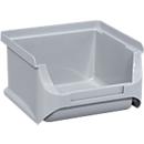 Magazijnbak serie Base 1 - polypropeen - B 102 x D 100 x H 62 mm - 0,4 l - grijs - 30 stuks - ons merk Schäfer Shop Pure