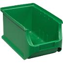 Magazijnbak serie Base 3 - polypropeen - B 150 x D 235 x H 125 mm - 2,9 l - groen - 10 stuks - ons merk Schäfer Shop Pure