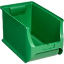 Magazijnbak serie Base 4H - polypropeen - B 205 x D 335 x H 200 mm - 9,8 l - groen - 8 stuks - ons merk Schäfer Shop Pure