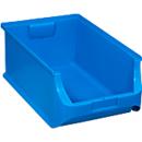 Magazijnbak serie Base 5 - polypropeen - B 310 x D 500 x H 200 mm - 23 l - blauw - 6 stuks - ons merk Schäfer Shop Pure