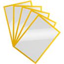 Magneetlijst Duraframe Magnetisch, A4, geel, 5 stuks