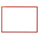 Magneetlijst - PVC - A4 liggend - rood - 5 stuks - ons merk Schäfer Shop Pure