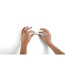 Magneetstrip DURAFIX® clip, B 60 x H 17 mm, zelfklevend, zilver, 10 stuks