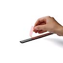 Magneetstrip DURAFIX® rail, B 297 x H 17 mm, zelfklevend, luchtbelvrije look, zilver