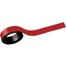 Magneetstrips, beschrijfbaar, 2 stuks, L 1000 x B 15 mm, rood