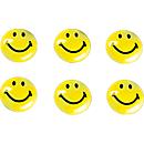 Magnet, Smilies, 30 mm, 6 Stück